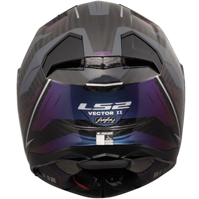 Casque intégral de moto LS2 FF811 Vector II C Savage Chameleon noir-violet