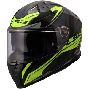 Casque intégral de moto LS2 FF811 Vector II C Savage jaune brillant HV