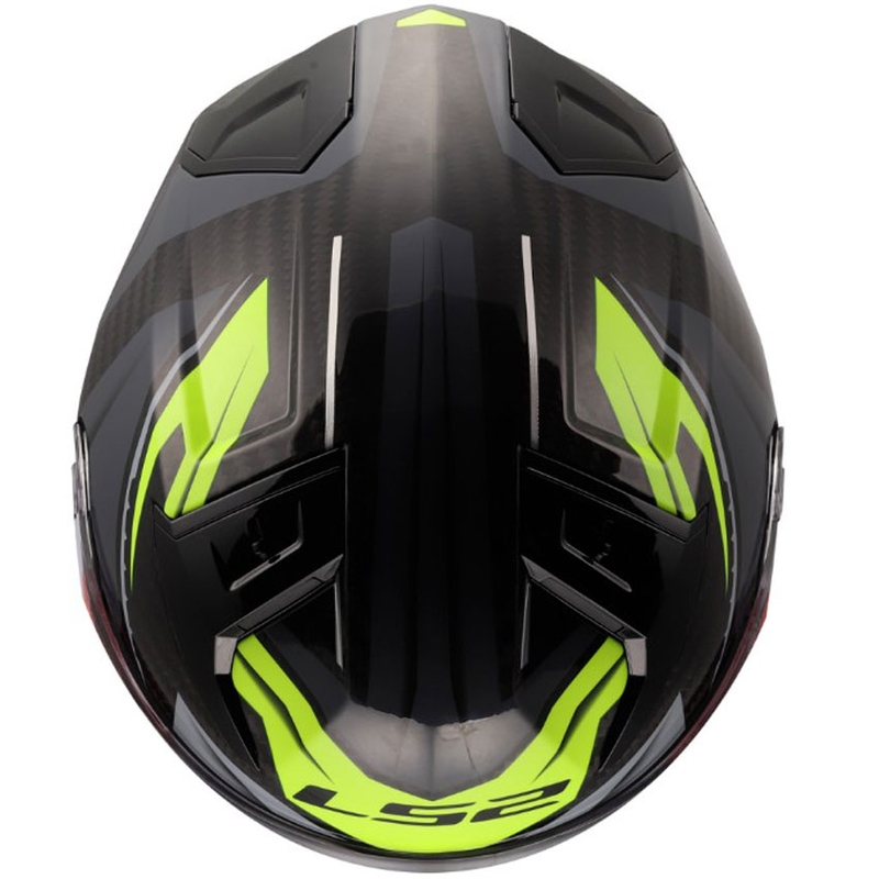 Casque intégral de moto LS2 FF811 Vector II C Savage jaune brillant HV