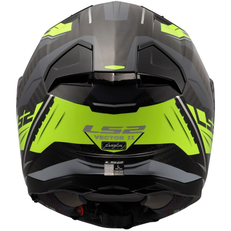 Casque intégral de moto LS2 FF811 Vector II C Savage jaune brillant HV
