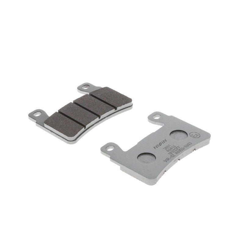 Plaquettes de frein NISSIN semi-métalliques, 74,7 x 55,2 x 7,2 mm, lot de 2