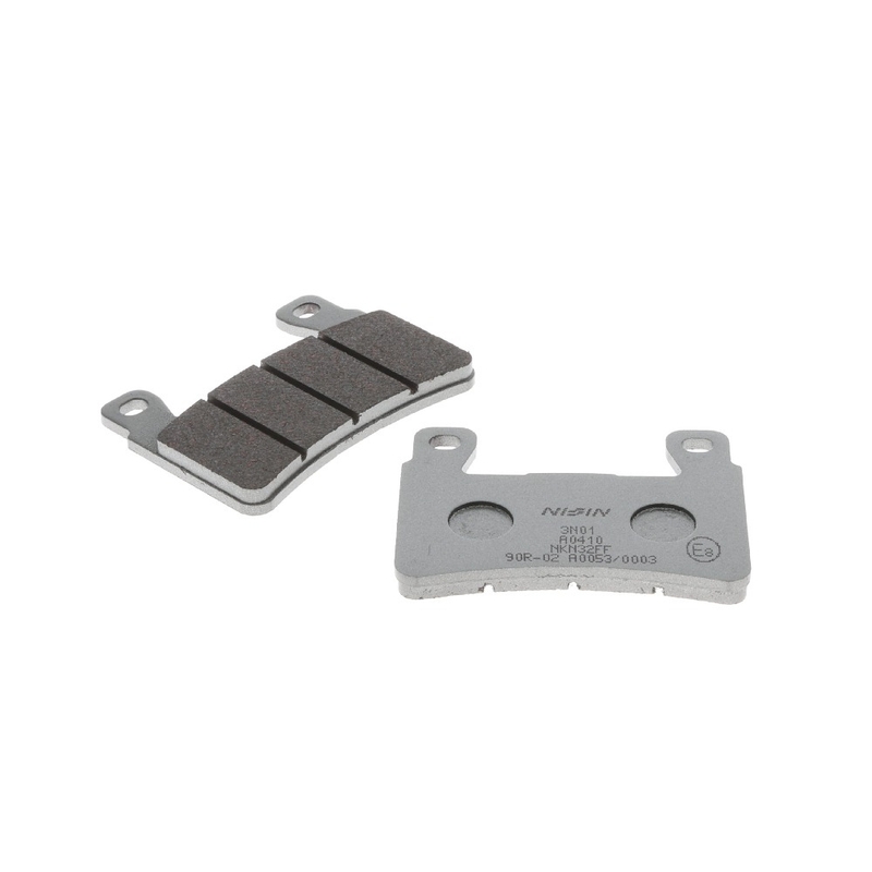 Plaquettes de frein NISSIN semi-métalliques, 74,7 x 55,2 x 7,2 mm, lot de 2