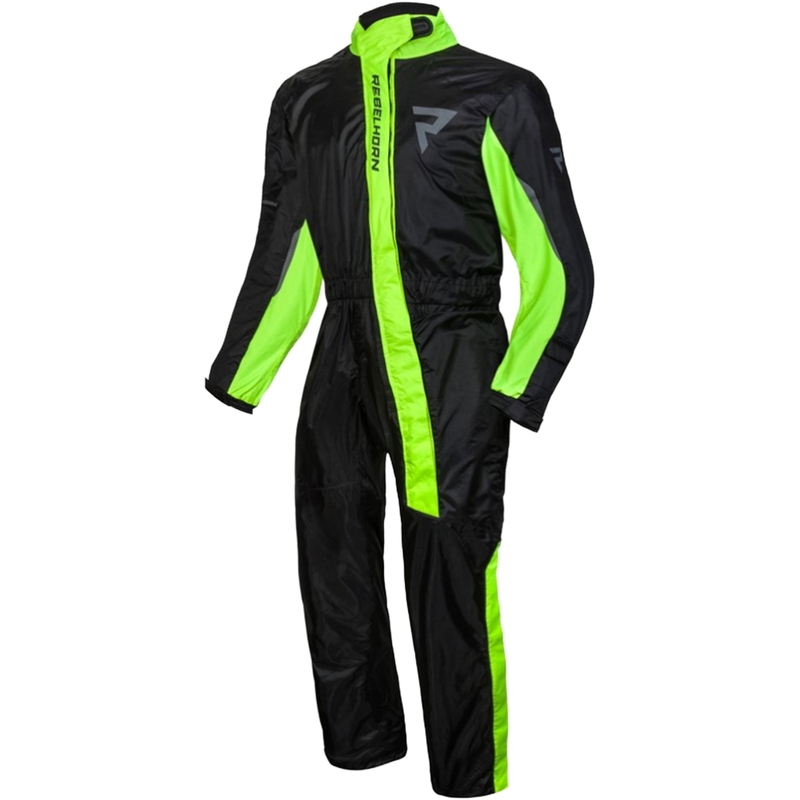 Combinaison de pluie Rebelhorn Travel noire et jaune fluo
