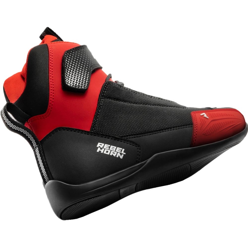 Bottes de moto Rebelhorn Swift noires et rouges