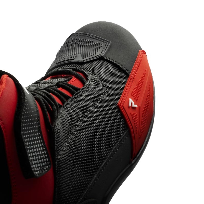 Bottes de moto Rebelhorn Swift noires et rouges