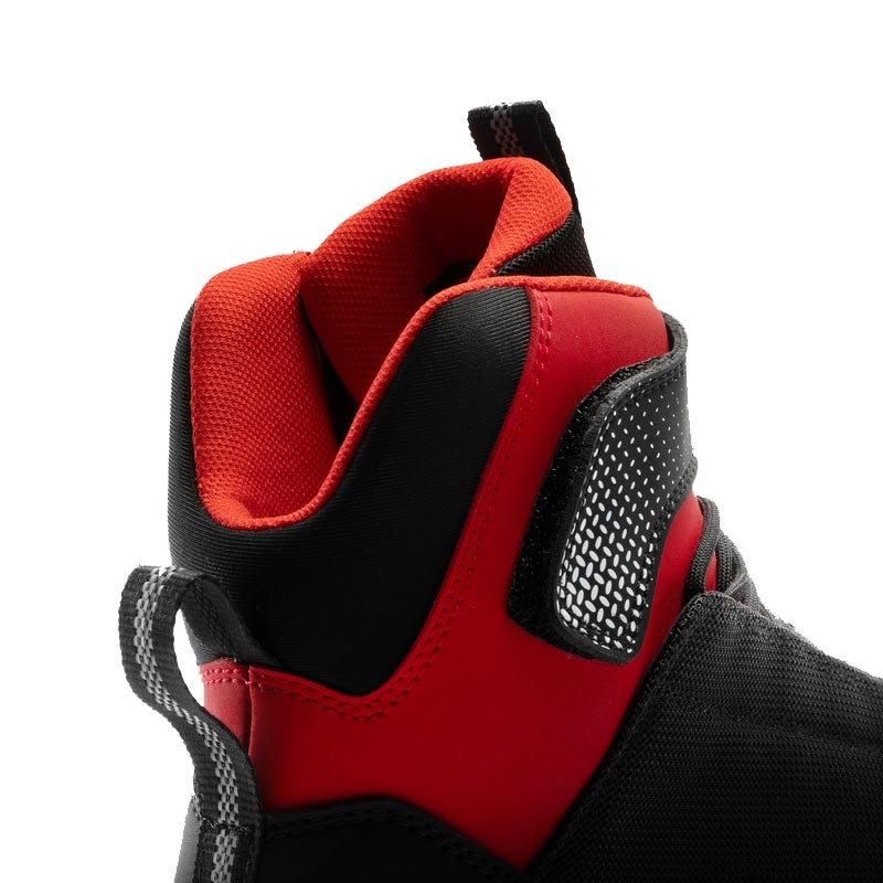 Bottes de moto Rebelhorn Swift noires et rouges