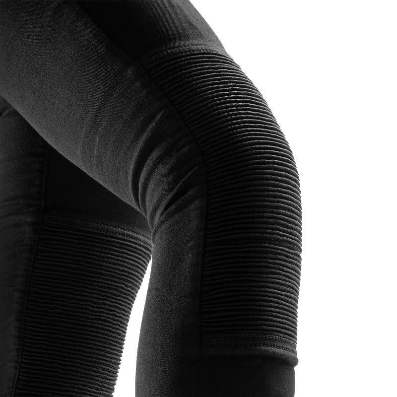 Leggings de moto courts pour femme Rebelhorn Chica noirs