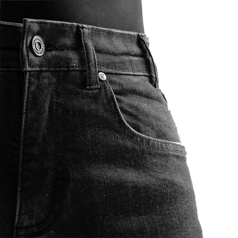 Jean de motard Rebelhorn Classic Monolayer noir délavé