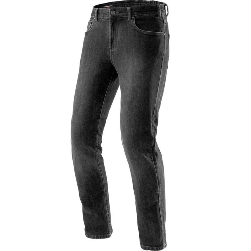Jean de moto Rebelhorn Classic Monolayer Extra Cropped, noir délavé