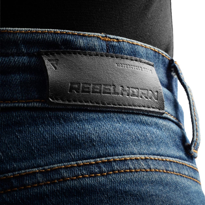 Jean motard Rebelhorn Classic Monolayer bleu délavé