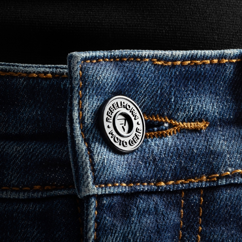 Jean motard Rebelhorn Classic Monolayer bleu délavé
