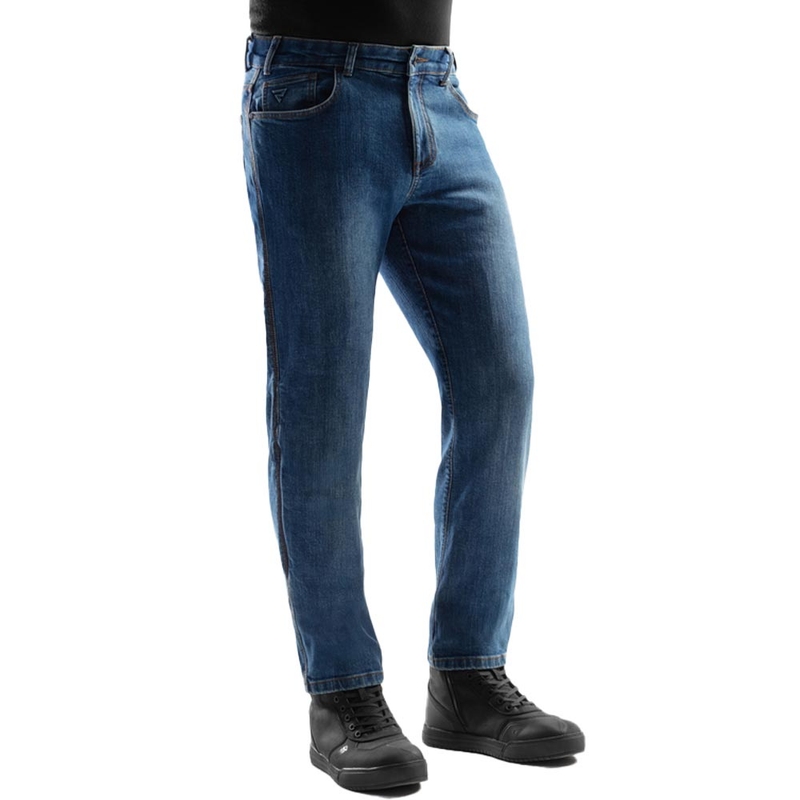 Jean de moto Rebelhorn Classic Monolayer bleu délavé