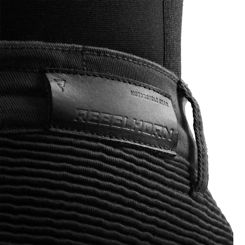 Jean de moto court Rebelhorn Faster noir