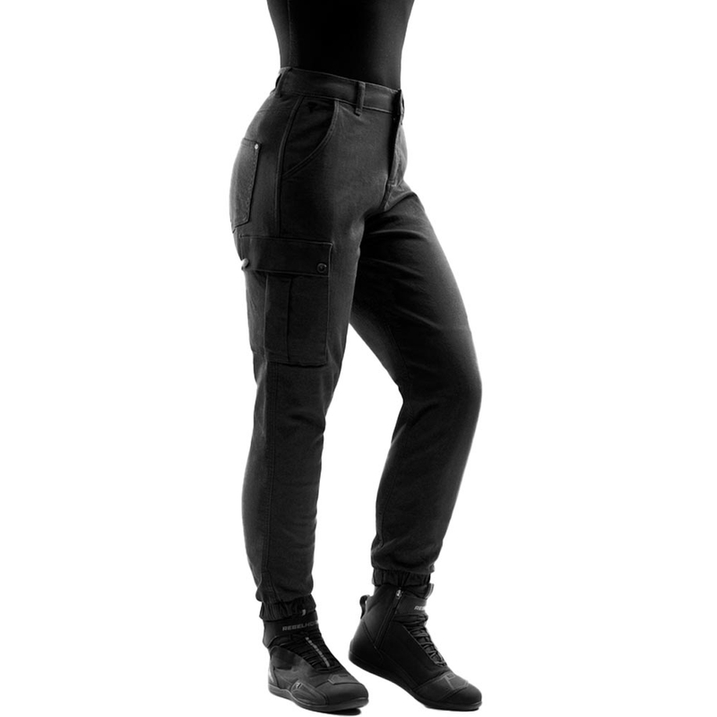 Jean moto femme Rebelhorn Faster noir