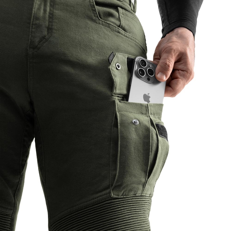 Jean de moto vert Rebelhorn Faster