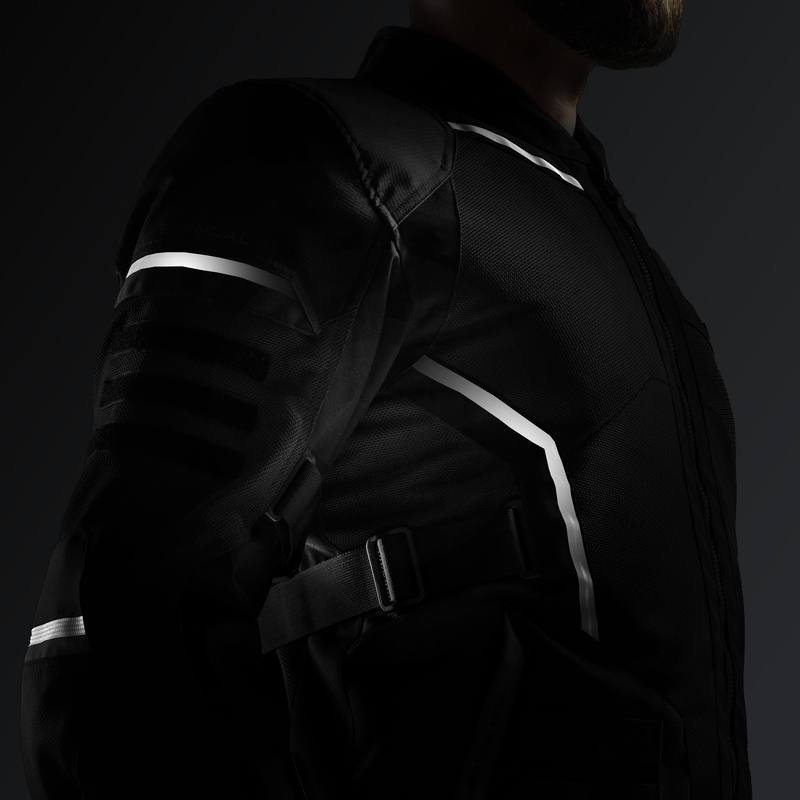 Veste de moto Rebelhorn Scandal 3 noire
