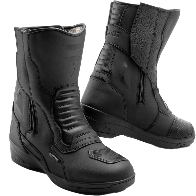 Bottes de moto pour femmes Rebelhorn Scout HH noires