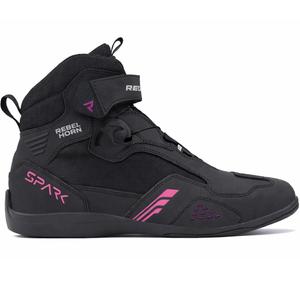 Bottes de moto Rebelhorn Spark 3 noir et rose