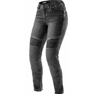 Jean moto femme Rebelhorn Agness 2 Mono noir délavé