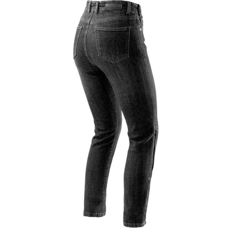 Jean moto femme Rebelhorn Classic Monolayer noir délavé