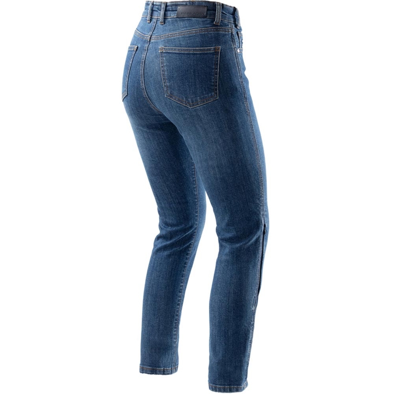 Jean moto femme Rebelhorn Classic Monolayer bleu délavé
