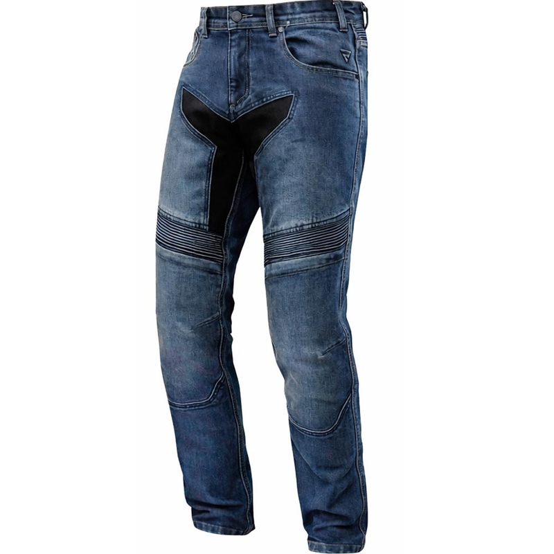 Jean de moto court Rebelhorn Eagle 4 SF, bleu délavé