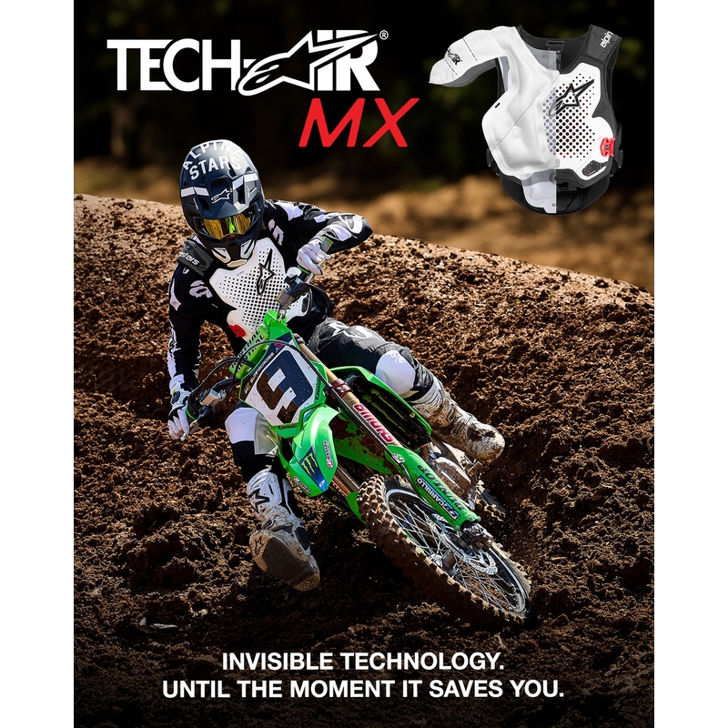 Gilet airbag Alpinestars TECH-AIR®MX PLASMA blanc-noir-rouge