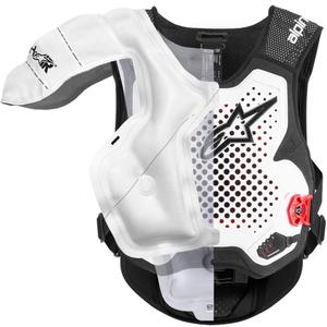 Gilet airbag Alpinestars TECH-AIR®MX PLASMA blanc-noir-rouge