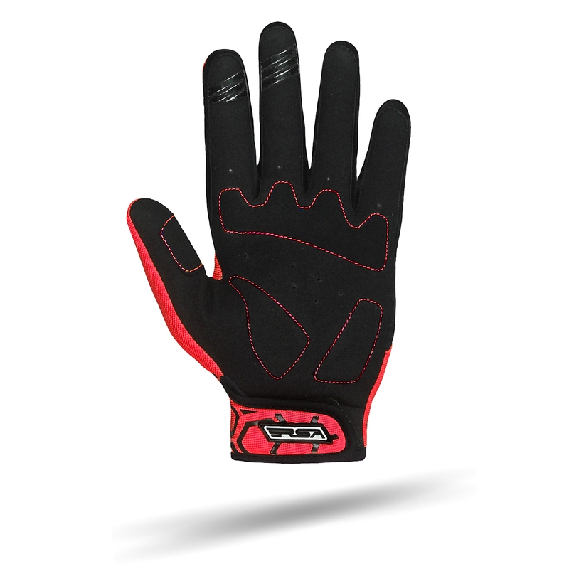 Gants moto RSA MX EVO noir-rouge