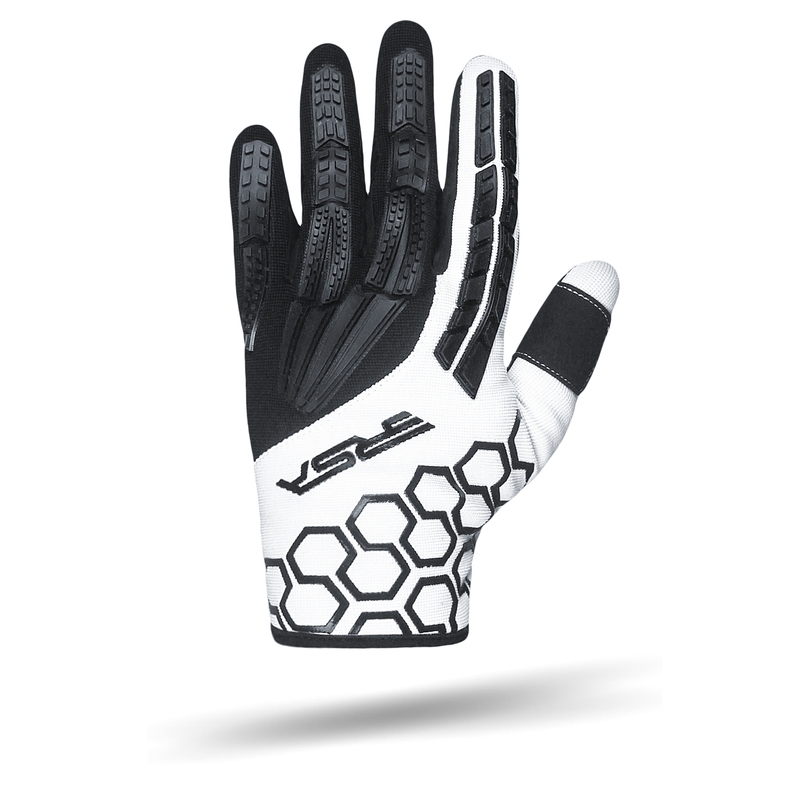 Gants moto RSA MX EVO noir et blanc