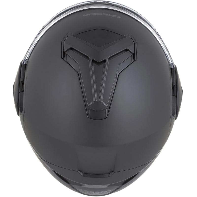 Casque de moto modulable Cassida MultiFlip Solid Blackout noir mat