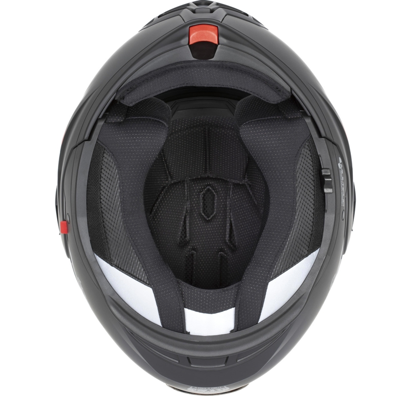 Casque de moto modulable Cassida MultiFlip Solid Blackout noir mat