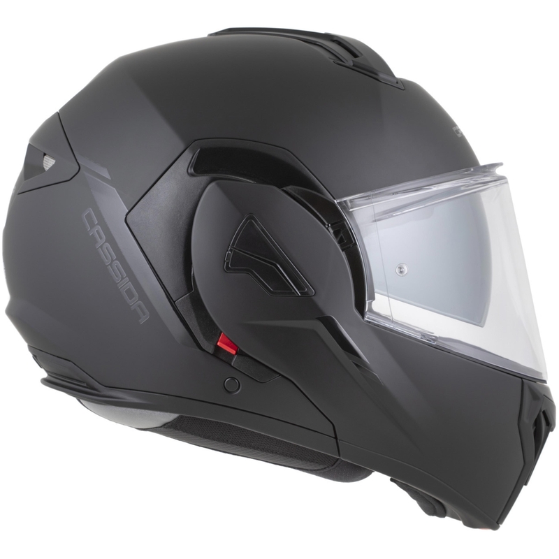 Casque de moto modulable Cassida MultiFlip Solid Blackout noir mat
