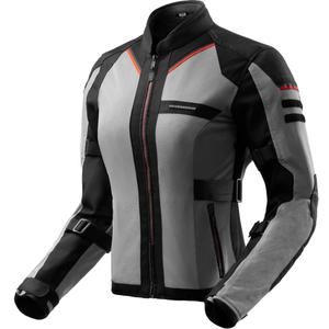 Blouson de moto pour femme Rebelhorn Scandal 3 noir-gris-rouge