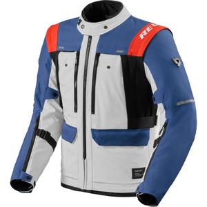 Veste de moto Revit Offtrack 3 H2O bleu-argent