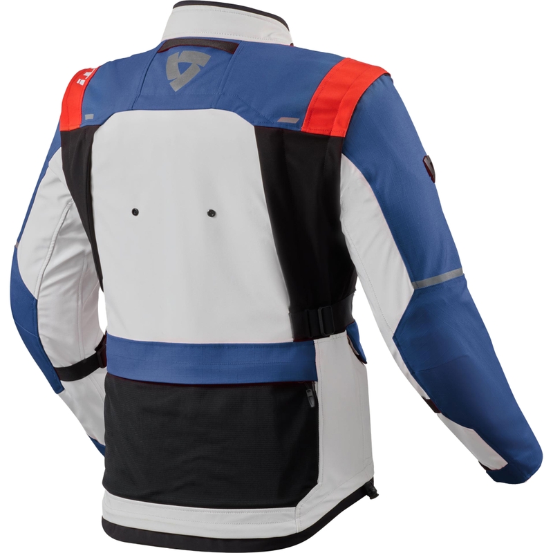 Veste de moto Revit Offtrack 3 H2O bleu-argent
