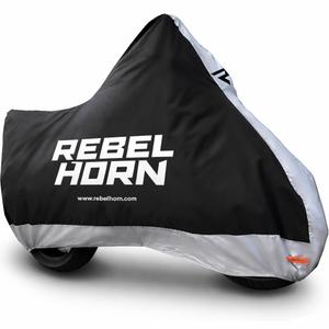 Housse de moto Rebelhorn Shelter noir et argent