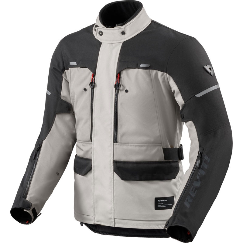 Blouson de moto Revit Outback 5 H2O argent-noir