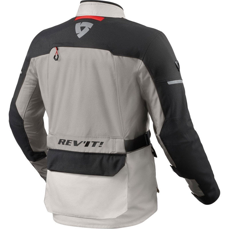 Blouson de moto Revit Outback 5 H2O argent-noir