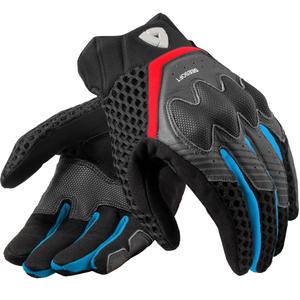 Gants de moto Revit Veloz rouge-bleu