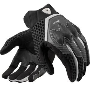 Gants de moto Revit Veloz noirs et blancs