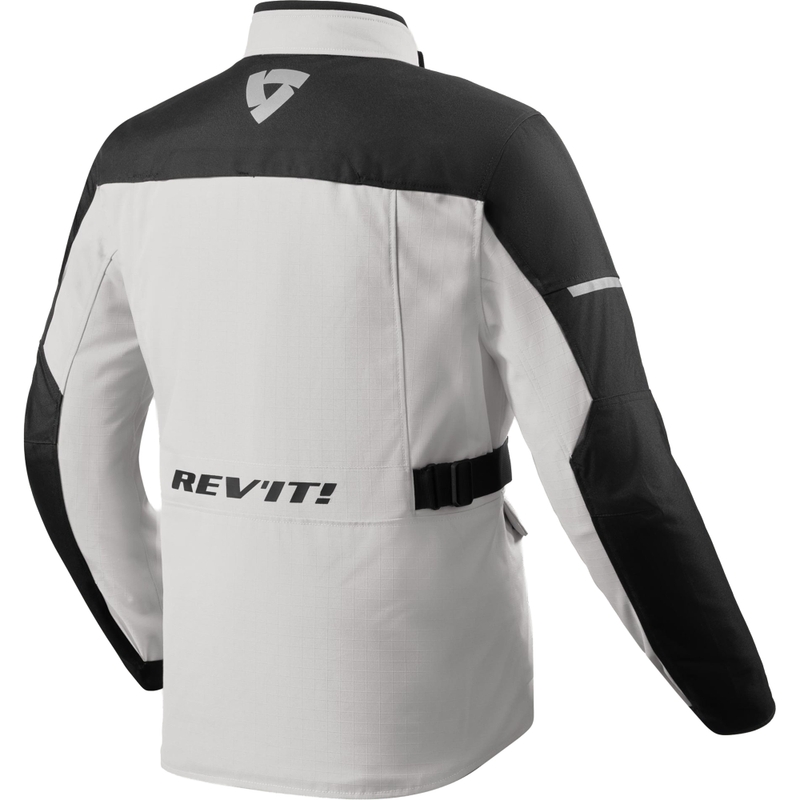 Veste de moto Revit Convergent H2O argent-noir