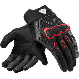 Gants de moto Revit Hyperspeed 3 Noir-Rouge fluo