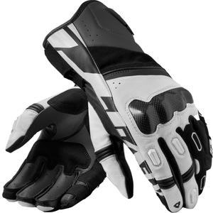 Gants de moto Revit RSR 5 noir et blanc