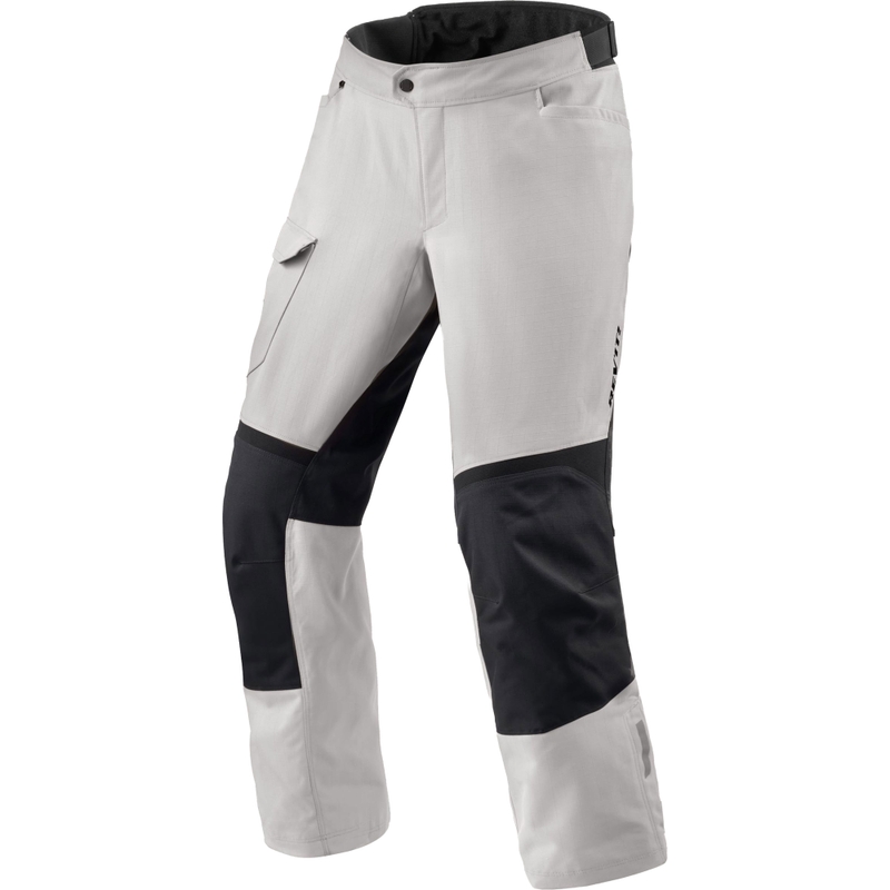 Pantalon de moto court Revit Convergent H2O argent-noir