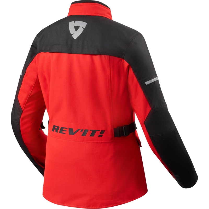 Veste de moto femme Revit Convergent H2O rouge-noir