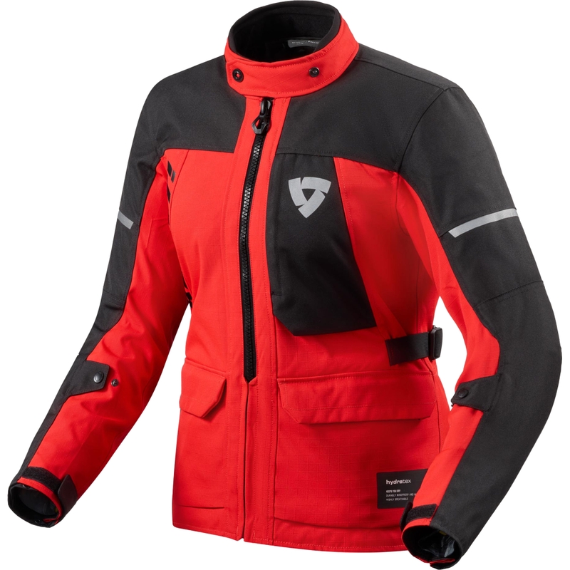 Veste de moto femme Revit Convergent H2O rouge-noir