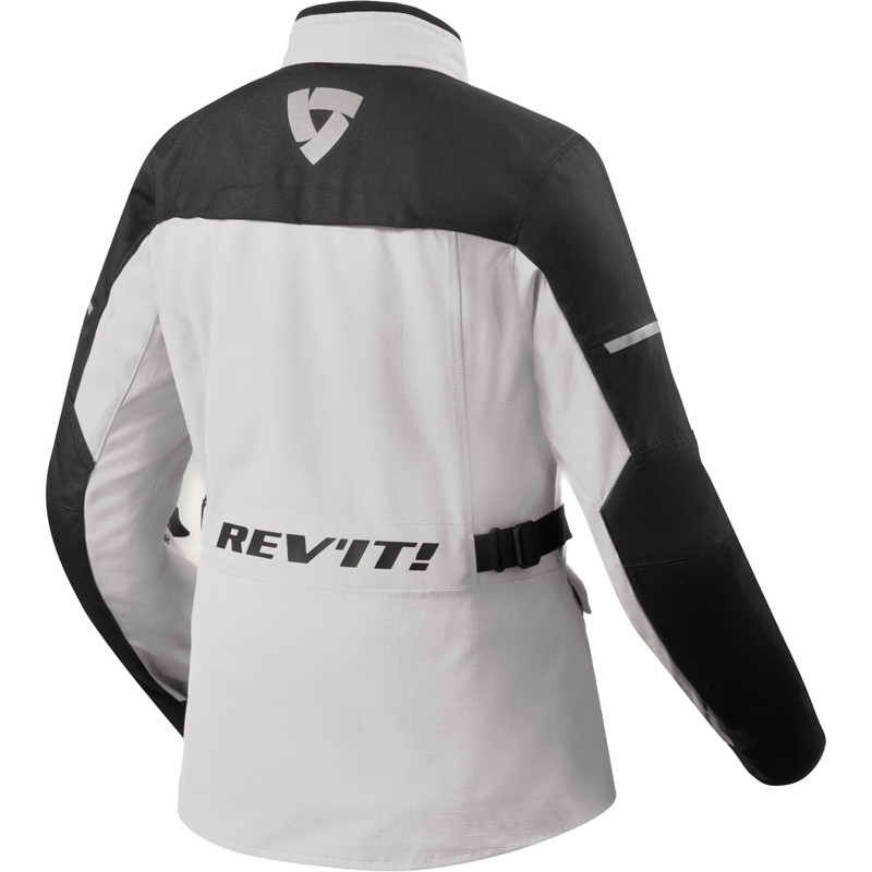 Veste de moto femme Revit Convergent H2O argent-noir