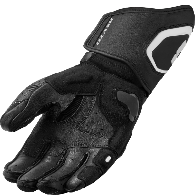 Gants de moto Revit Argon 3 noir et blanc