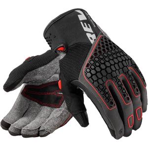 Gants de moto Revit Mangrove 2 gris-rouge